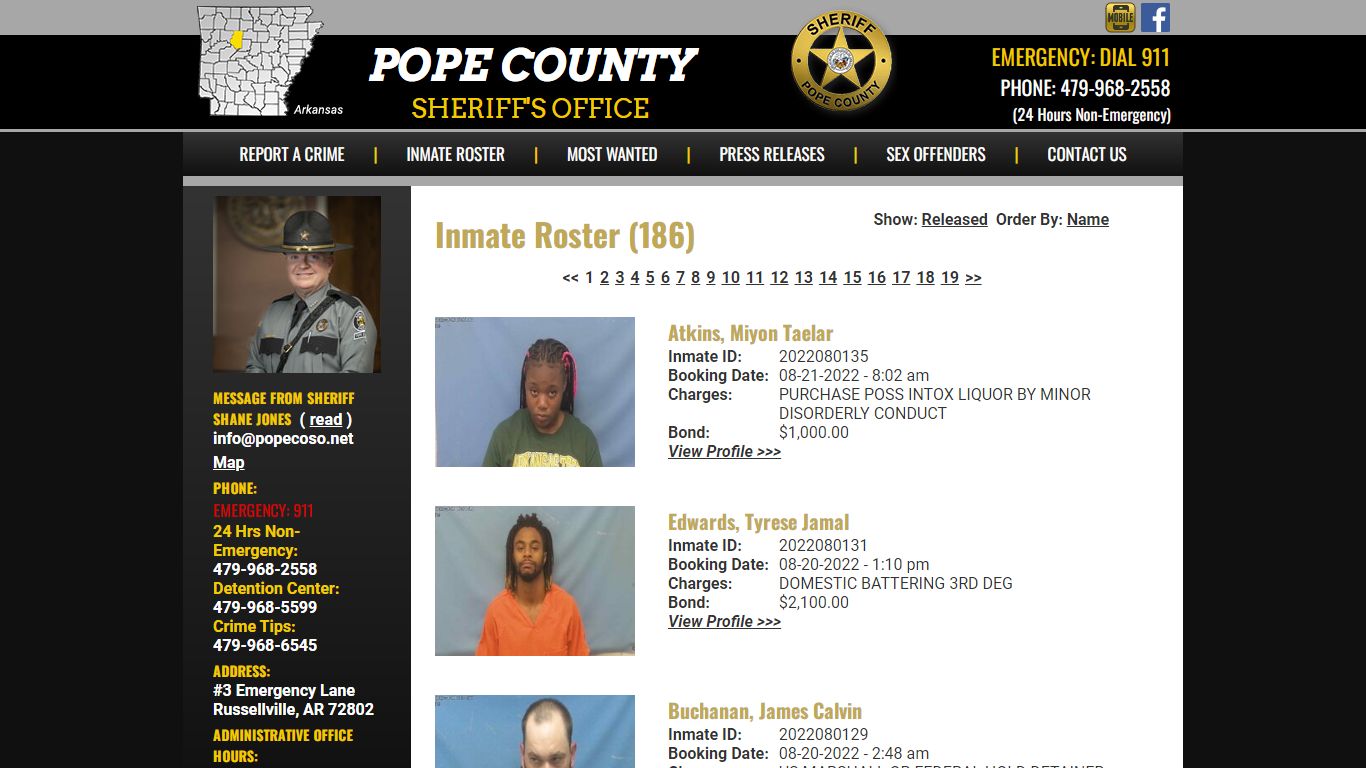 Inmate Roster - Current Inmates Booking Date Descending - Pope County ...